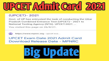 UPCET Admit Card Update | What to do in  Last days | Shubham Singh