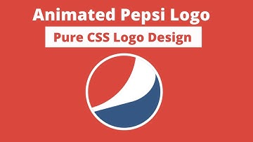Pure CSS Pepsi logo design || Animated Pepsi Logo using HTML & CSS