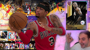 NBA 2K19 My Team GALAXY OPAL ALLEN IVERSON! MY FIRST TOKEN REWARD GALAXY OPAL!!!