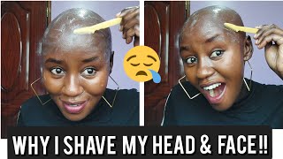 WHY I SHAVE MY HEAD & FACE!|Shaving my head|Head Shave Women|Face Shaving Women|Shaving|Bald Shazza