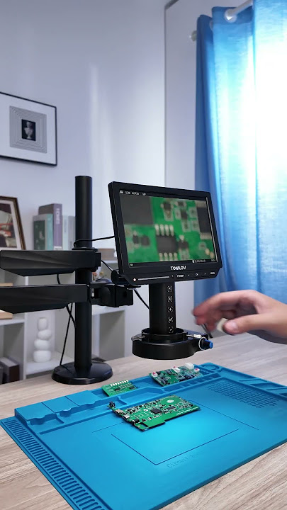 How easy is it to solder under the 4K Autofocus microscope?🔍Model: Tomlov TM4K AF FLEX