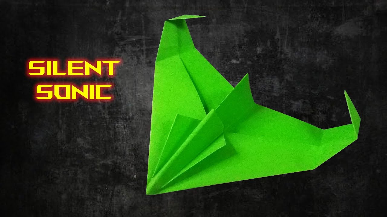How to make Silent Sonic paper airplane | paper plane tutorial