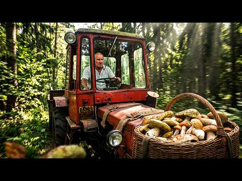 GRANDPA WENT INTO THE WOODS AND WAS SHOCKED BY WHAT HE SAW! MUSHROOMS EVERYWHERE!