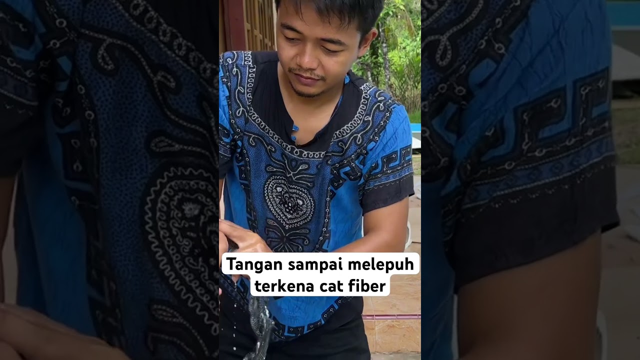 CAT FIBER terkena kulit langsung  melepuh‼️ menyala abang ku 🔥🥲