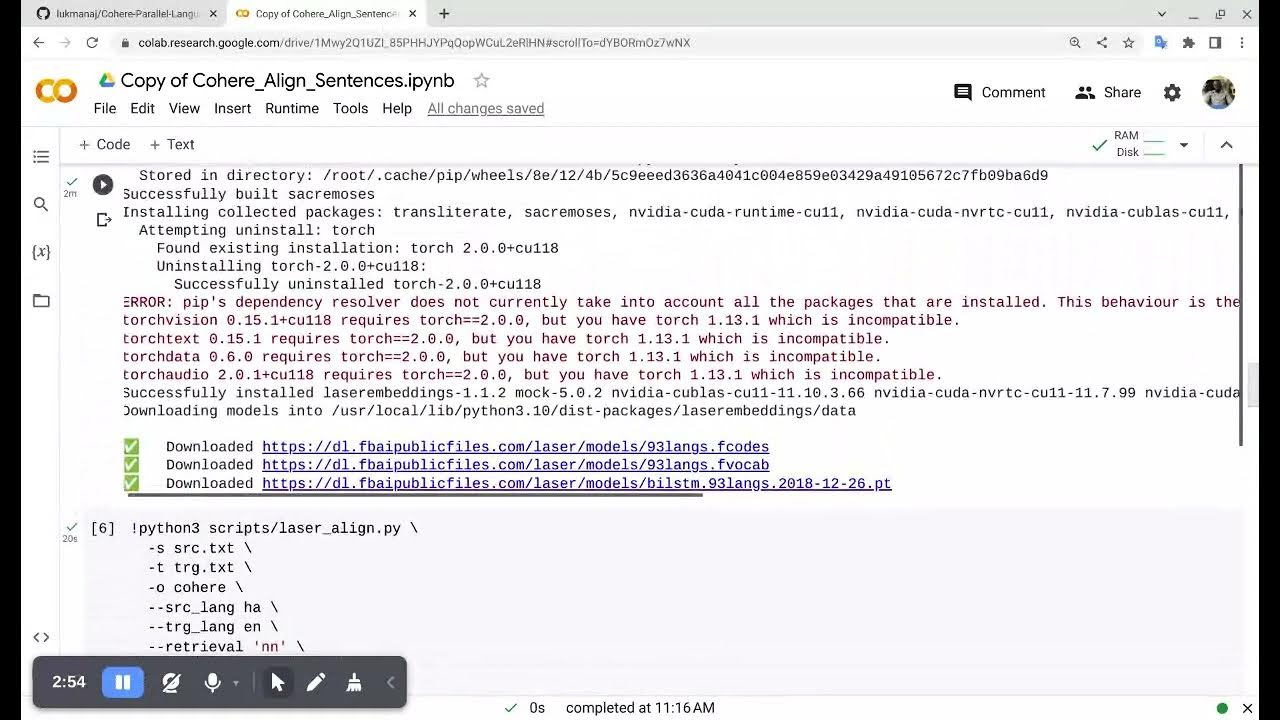 How to Align Parallel Language Sentences with Cohere a walkthrough by