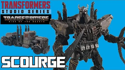 Studio Series 101 Leader Class Scourge Review - Transformers Rise of the Beasts