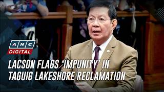 Information Lacson flags ‘impunity’ in Taguig lakeshore reclamation | ANC News