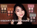 VISEART PETITS FOURS SWATCHES AND LOOKS | PRALINE , CHOCOLAT , LILAS , FRAMBOISE ♡