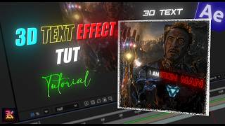 How to make viral 3D text made in aftereffects.#tutorial #aftereffects