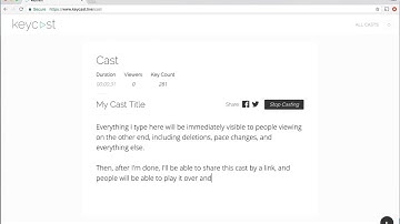 How to Cast with Keycast