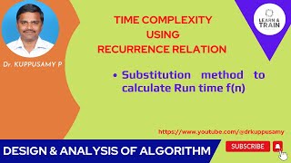 15 Solve Recurrence relation using Substitution method:T(n)=T(n−1)+C