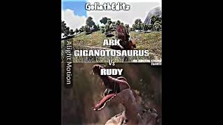 아크 기가노토사우루스 vs 루디 #arksurvivalevolved #island3 #arkgiga #rudy #wis