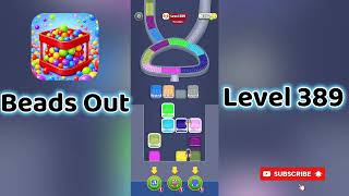 🎮 Beads Out Level 389 Walkthrough 🧩 | Tricky Bead Puzzle Solution | Mini Boss