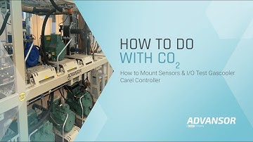 Mount Sensors & I/O Test Gas cooler - Carel controller