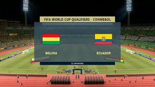 ⚽ Bolivia vs Ecuador ⚽ | FIFA World Cup Qualifiers - CONMEBOL (12/11/2020) | Fifa 21