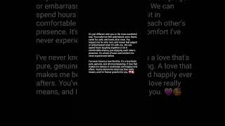 You gave me your true love, you filled my life with light.🥰 Romantic Love Messages for my lover