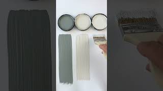 Amazing Paint Combo: BM Brewster Gray, BM Pale Oak, BM White Dove. #paintcolor #benjaminmoore