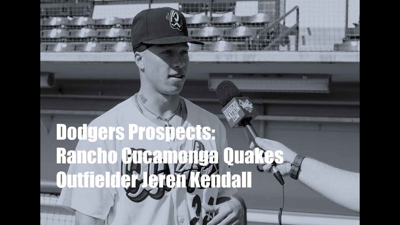 Dodgers Prospects: Jeren Kendall | Rancho Cucamonga Quakes - YouTube