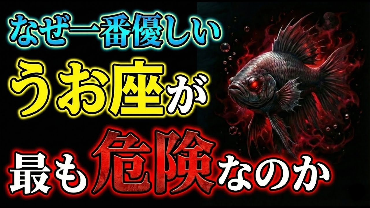 誰よりも優しいはずのうお座が、なぜ最も危険なのか。
