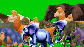 Animals stampede | Stampede green screen | Animal stampede green screen 