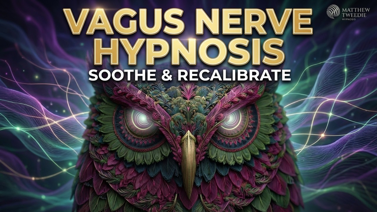 Sleep Hypnosis for Vagus Nerve Recalibration   Black Screen