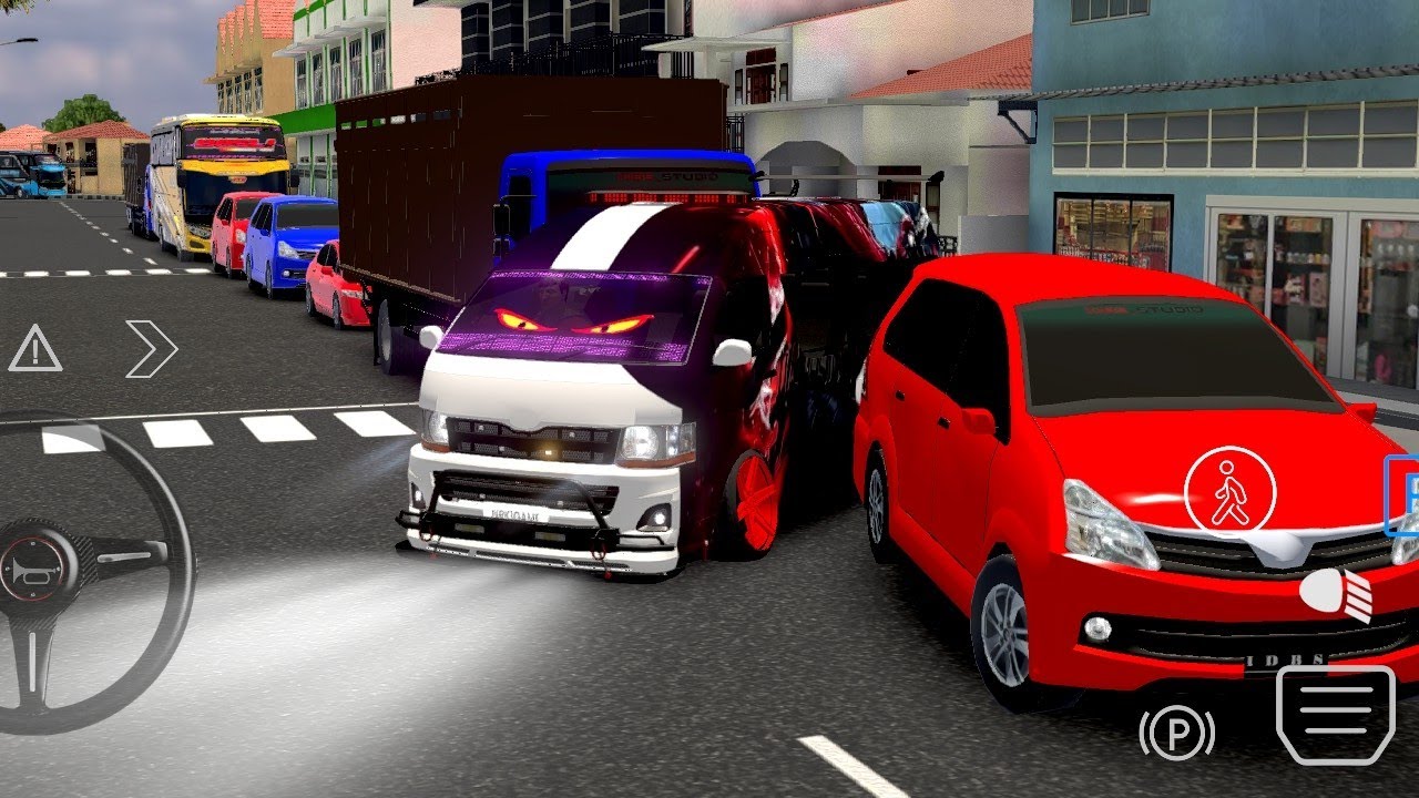 Van road driving simulator gameplay មានតែមួយគ្មានពីរ 