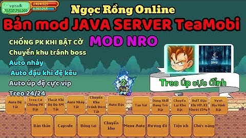 [ NRO JAVA ] SHARE NRO MOD JAVA AUTO ÚP ĐỆ TỬ, TREO CSKB,  FIX CD, SKH, ALOGIN,TREO ĐỒ SAO, Java mới