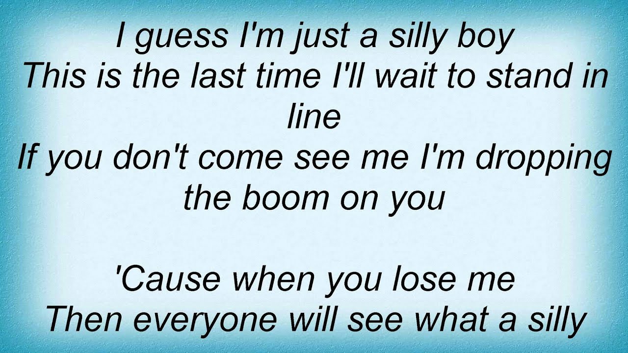 Utopia Silly Boy Lyrics YouTube