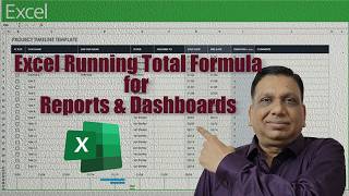 Best ways to create Running Total Formula for Reports & Dashboards in Excel|Cumulative Sum Formula