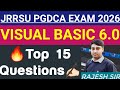 JRRSU PGDCA Visual Basic 6.0 | Top 15 Important Questions for Exam 2026 | VB 6.0 Notes