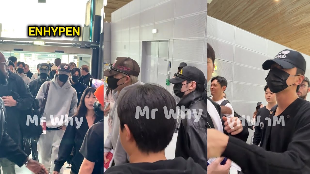 Enhypen CDG Departure Heading back to South Korea 