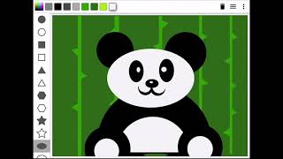 Happy Panda in the Jungle | Paint Shapes | App for Kids #drawing #painting screenshot 4