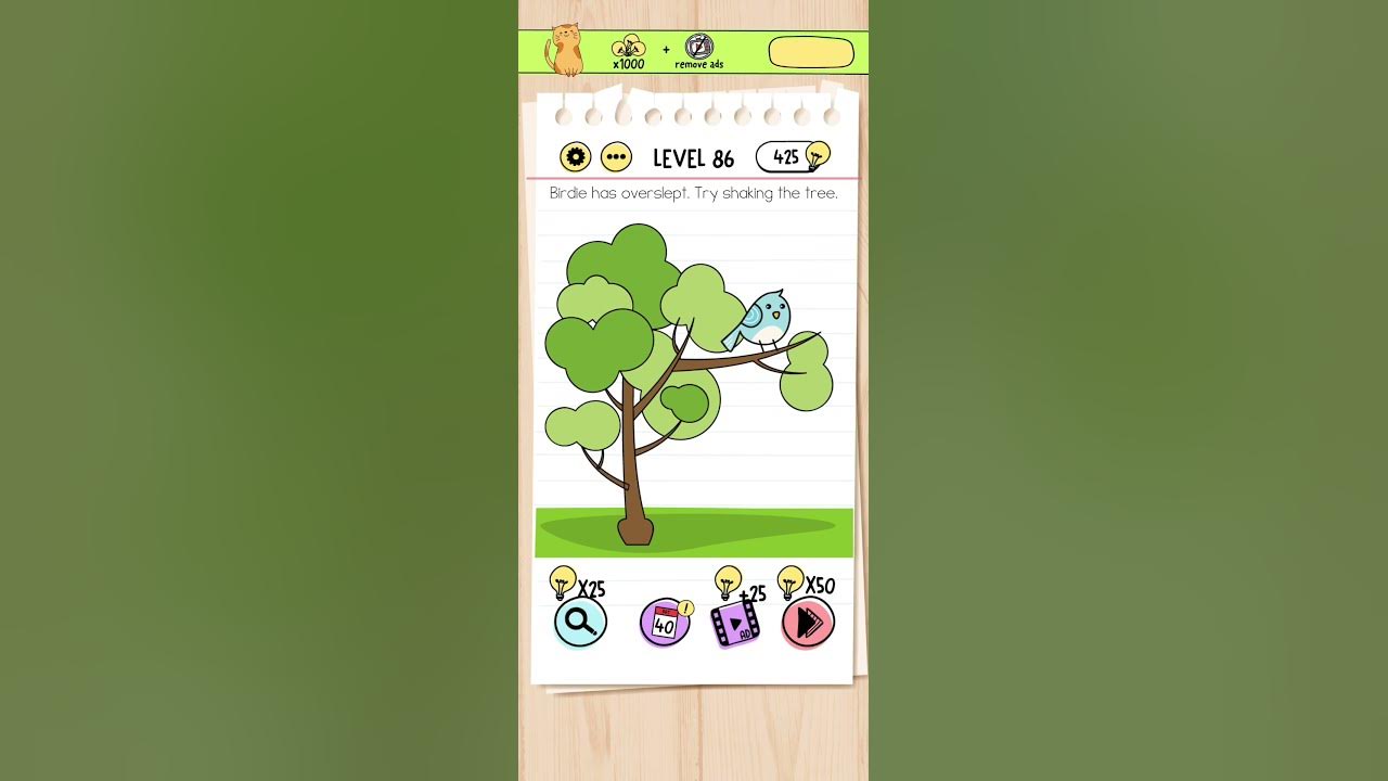 Birdie Has Overslept Brain Test 86 YouTube birdie-has-overslept-brain-test-86-youtube