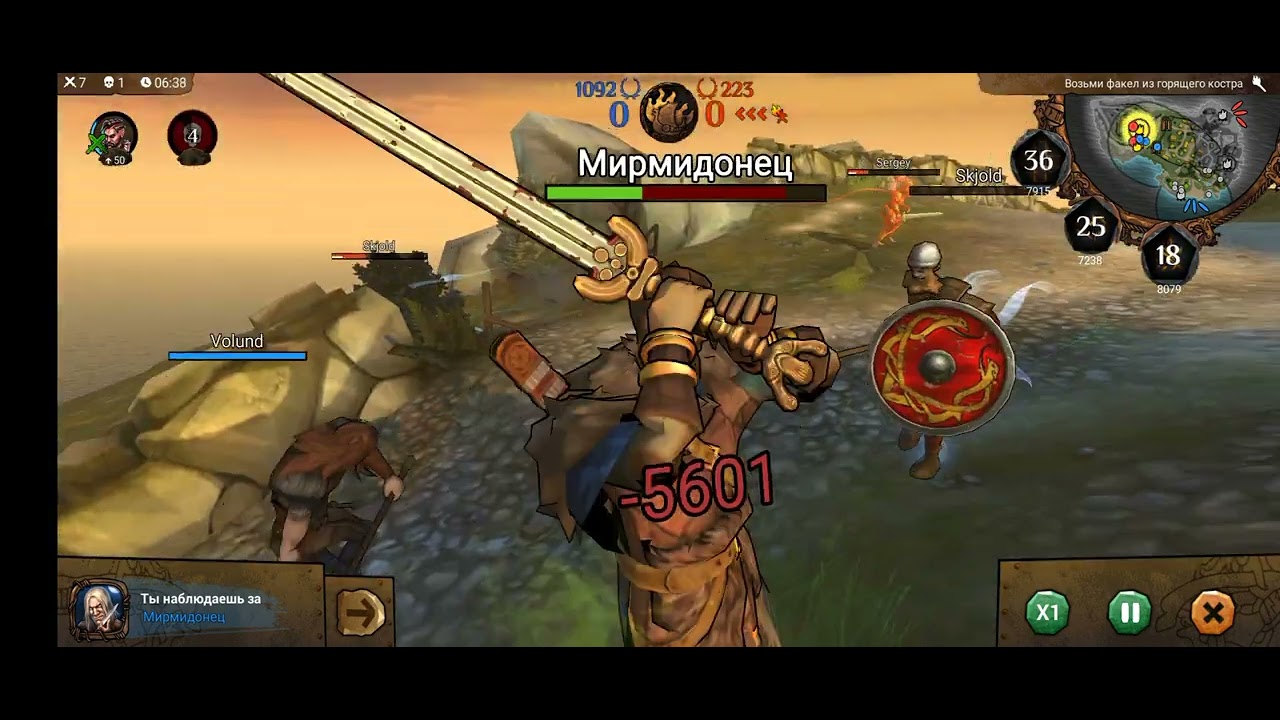 Кто кого? Мирмидонец против Sergey. Обзор боя карта Линдисфарн. Игра I ...