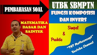 Pembahasan Soal Matematika Saintek UTBK - Fungsi Komposisi dan Fungsi Invers screenshot 3