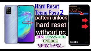 Tecno Pova 2 Hard Reset | LE7 Pattern Unlock