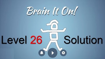 Brain It On Level 26 Solution - Clear all the objects from the platform {3 Stars}