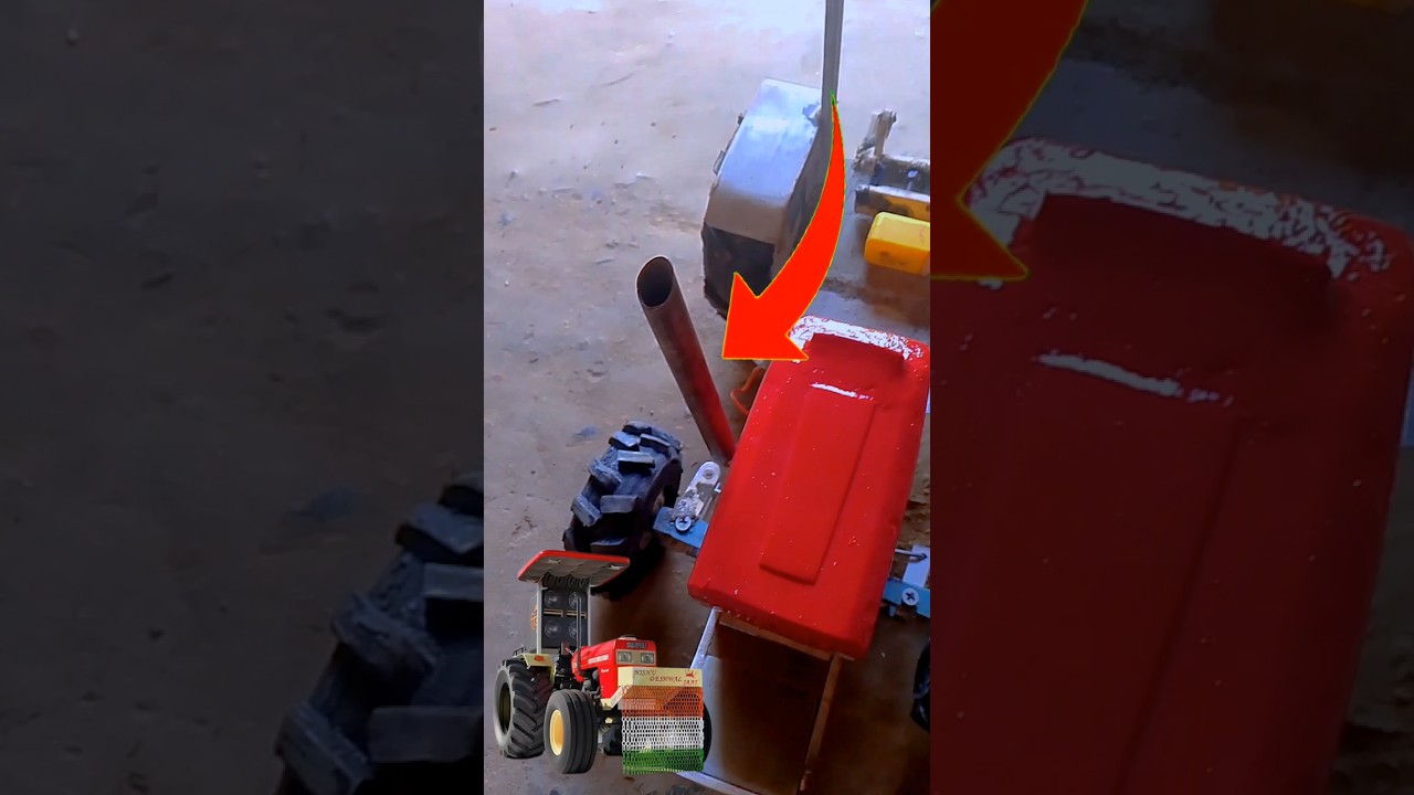 Swaraj 855 fe  ka silencer how to make a silencer ghar par banaya hua RC toy tractor  