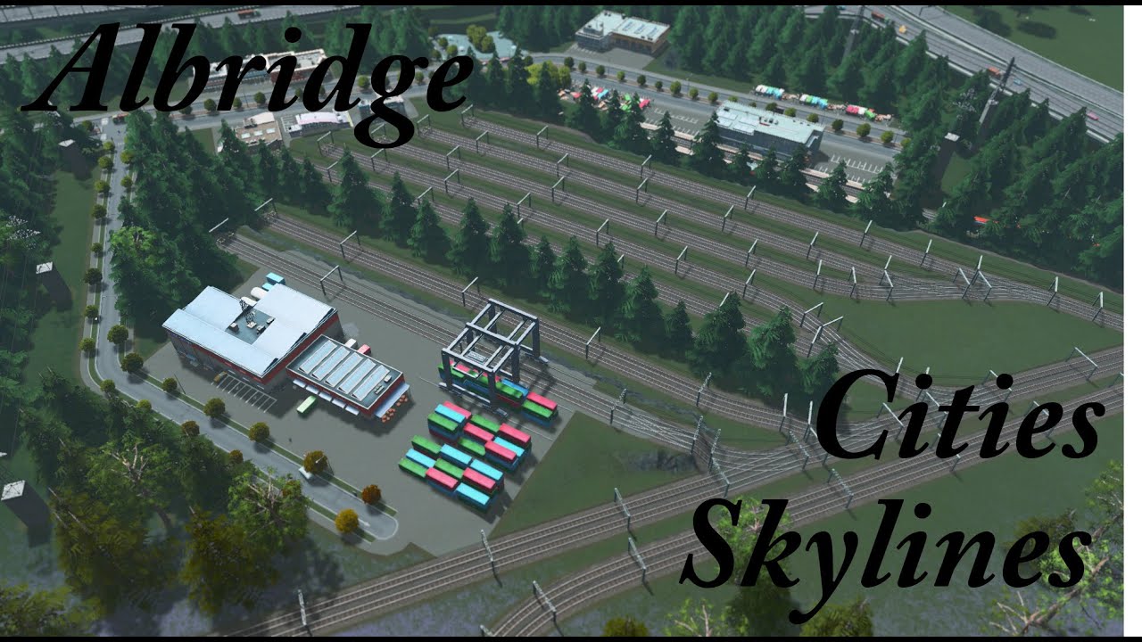 Cities Skylines : Speed Build - Albridge Part 3 (Train Station)