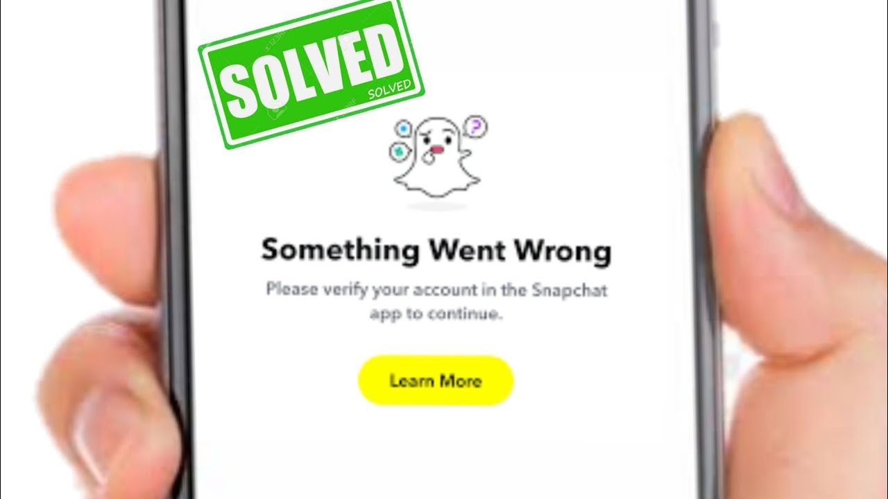 Something Went Wrong Please Try Again Later On Snapchat | Snapchat ...