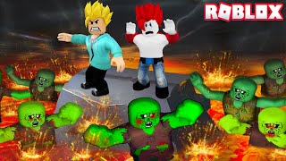 ESCAPE ZOMBIE ISLAND In Roblox 🤢🤢 ROBLOX HARD OBBY | Khaleel and Motu Gameplay