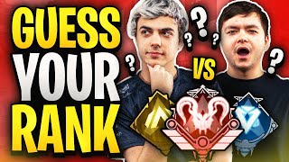 Can Apex Pros GUESS YOUR RANK? ImperialHal Vs Reps (Apex Legends)