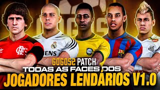 PES 2021 - TODAS FACES DOS JOGADORES LENDÁRIOS DO GOGOSZ PATCH LEGENDS V1.0 EM 3D - 4K HDR PC GAMER