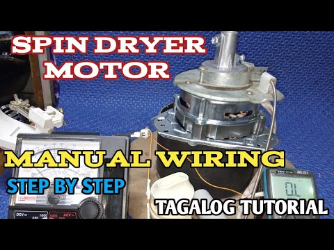 SPIN DRYER MOTOR WIRING CONNECTION STEP BY STEP(TAGALOG TUTORIAL)