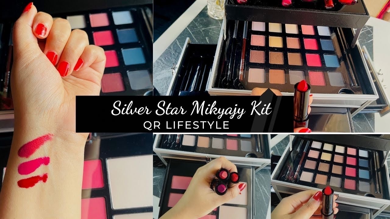 Review Of Silver Star Mikyajy Makeup Kit 💄 QR Lifestyle YouTube