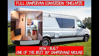 Van Build TIMELAPSE - Full DIY Campervan Conversion - VW Crafter/Merc Sprinter xlwb