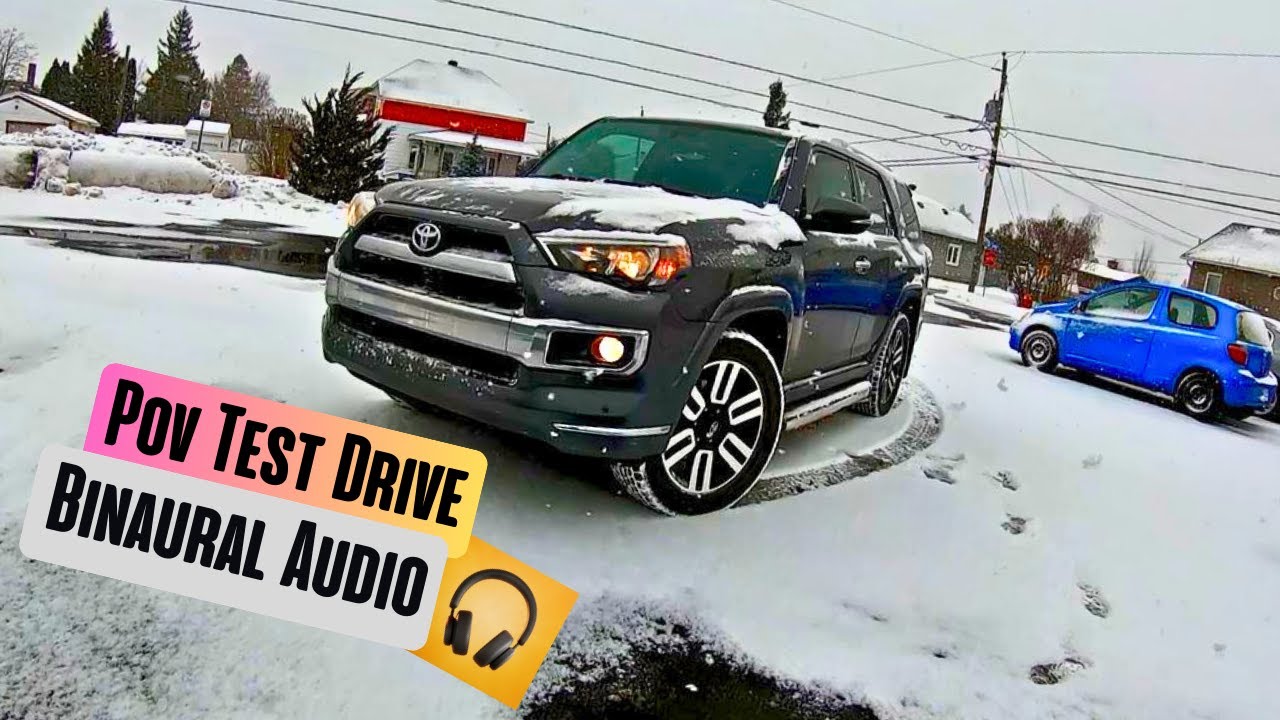 2016 Toyota 4Runner Limited in Heavy Snow POV Drive (Binaural 3D Audio) ASMR