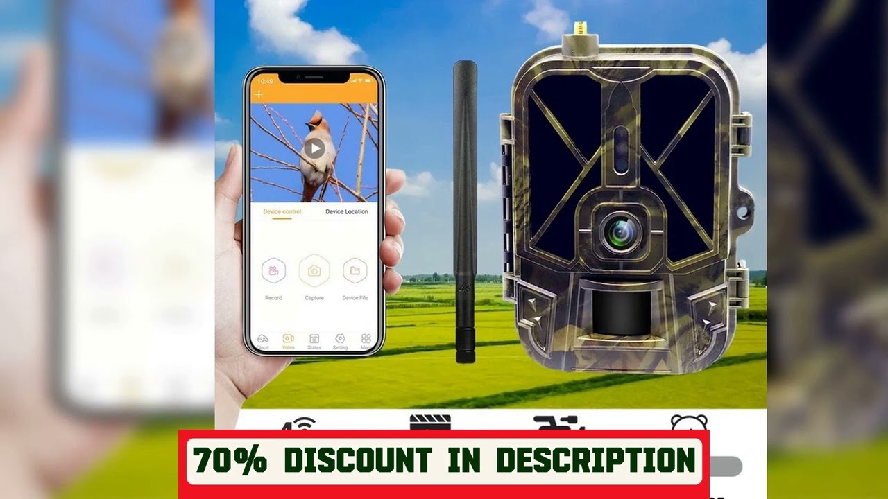 A must-have product! 4K Live Stream Trail Camera 4G  30MP APP Clould Service Hunting Cameras 10000