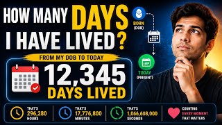 How many days I have lived? #exceltutorial #excel #excelforbeginners #excelshortcuts #exceltips