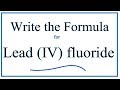 Lead(IV) Fluoride and Ionic Compounds